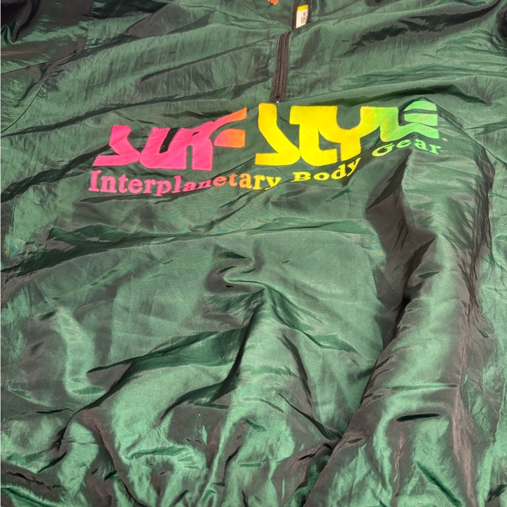 Vintage 90s Wise Guy Surf Style Interplanetary Body Gear half zip UNISEX Y2K - Picture 3 of 7